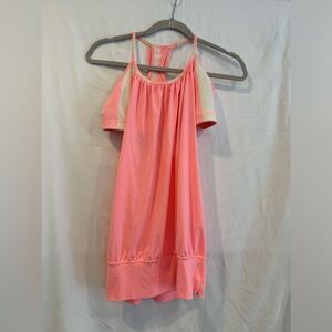 Lululemon No Limits Bleached Coral Stripe Tanktop